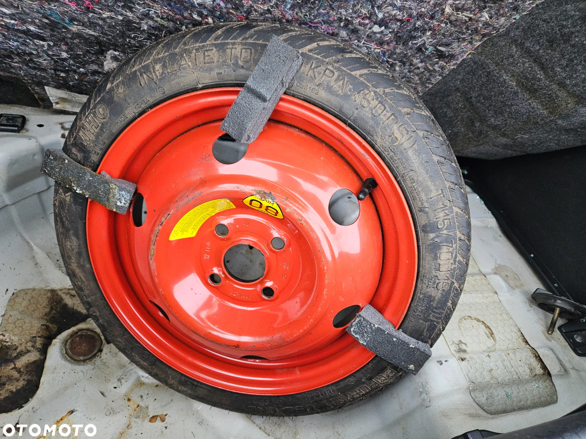 Koło dojazdowe dojazdówka Hyundai i20 I 2013r T115/70D/15 4x100 Kumho ET46 - 3
