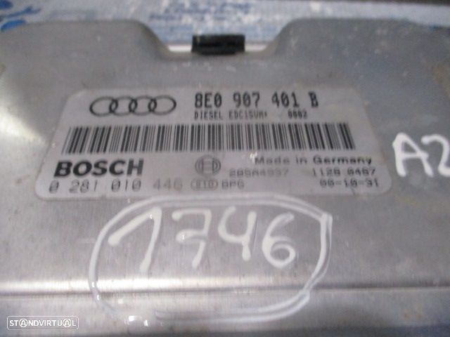 Centralina 8E0907401B 0281010446 AUDI A4 B6 2003 2.5TDI 4X4 180CV 4P PRETO BOSCH - 4