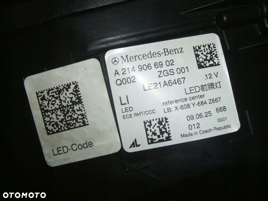 MERCEDES W214 E-klasa LAMPA lewa FULL LED HIGH PERFORMANCE A2149066902 - 7
