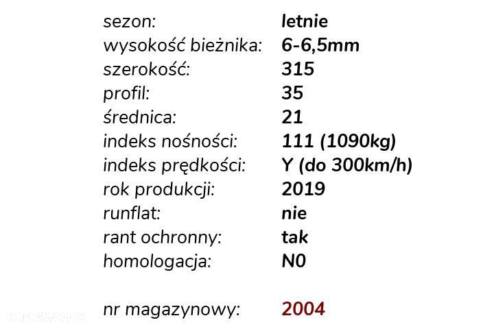 Pirelli P Zero 315/35 R21 - 3