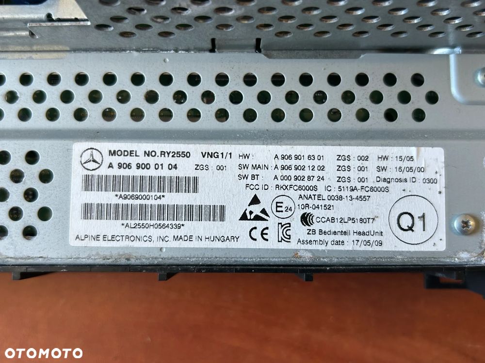 RADIO NAWIGACJA A9069000104 MERCEDES SPRINTER 906 - 3