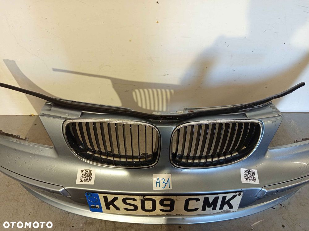 + ZDERZAK PRZÓD PRZEDNI BMW SERIA 1 I E87 LIFT FL BLUE WATER BŁĘKITNY PDC CZUJNIKI HALOGENY - 4