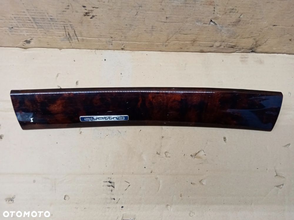 Listwa osłona dekor konsoli drewno Quattro Audi A6 C5 4B1853190 - 2