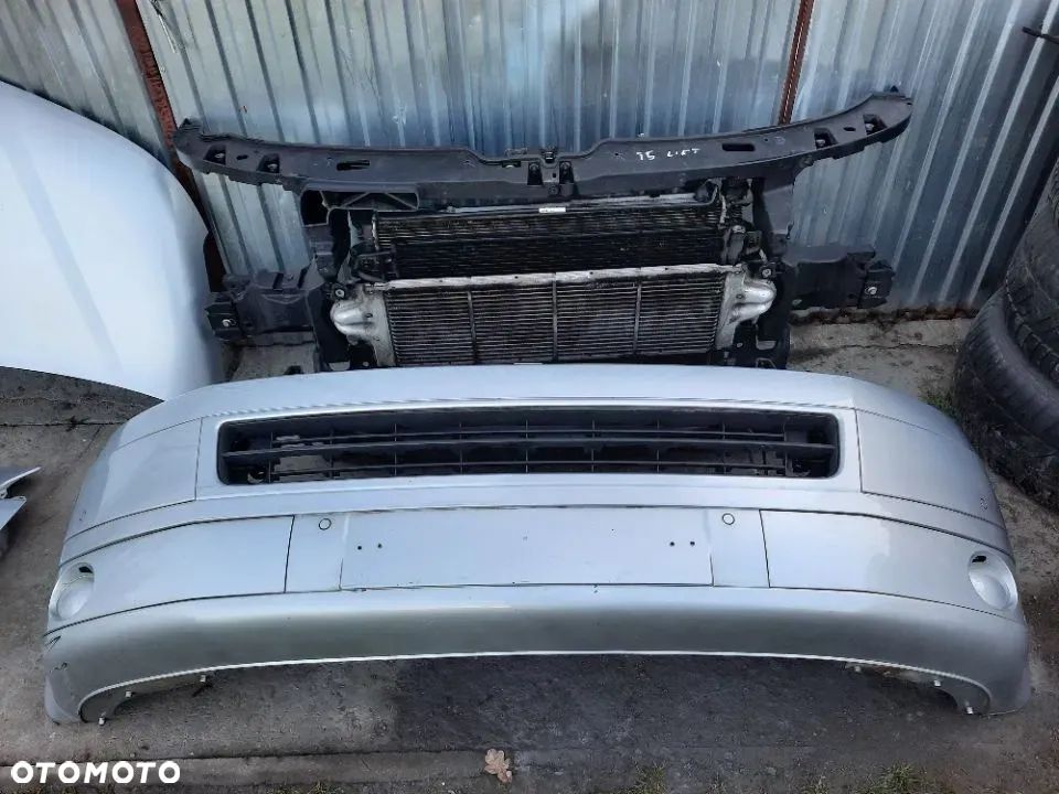 VW T5 MULTIVAN 7E5 LIFT 2011-2015 Kompletny Przód Maska Zderzak przód Błotnik prawy lewy Wzmocnienie czołowe Pas Przedni Chłodnice Wentylator  LA7W - 10