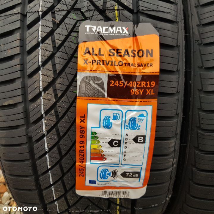 4x 245/40R19 Tracmax All Season Trac Saver X Privilo Nowy komplet opon całorocznych Poznań - 2