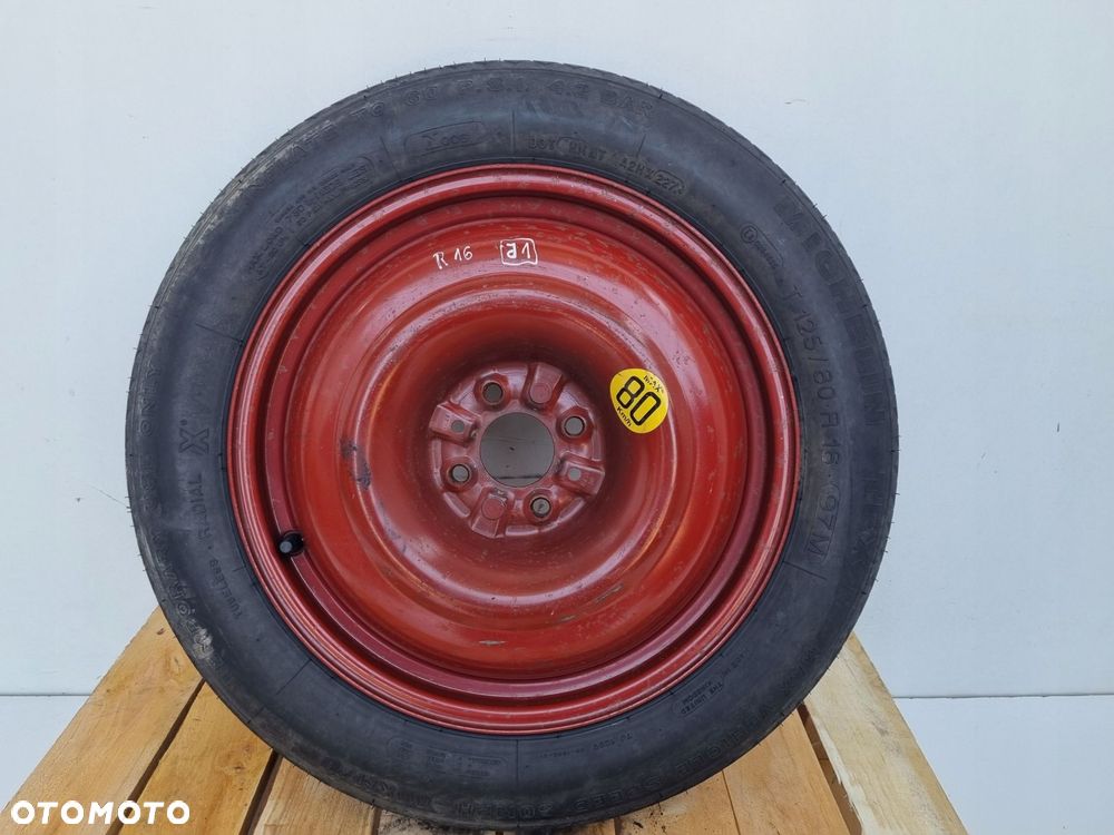 KOŁO DOJAZDOWE Fiat lancia Alfa Romeo _ dojazdówka 125/80 R16 4X98 ET26 - 9