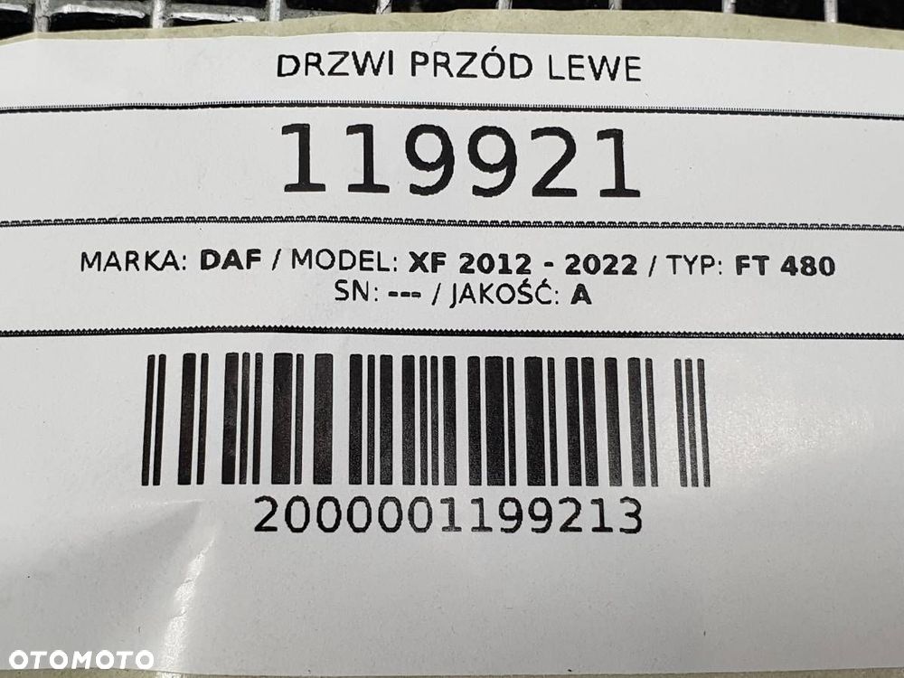 DRZWI LEWE KIEROWCY DAF XF 106 LIFT H3270 NIEBIESKIE 2021 - 12