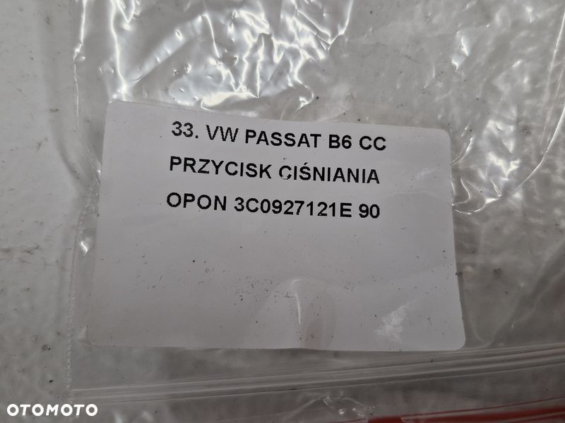 VOLKSWAGEN PASSAT B6 CC PRZEŁĄCZNIK PRZYCISK CIŚNIENIA OPON 3C0927121E - 8