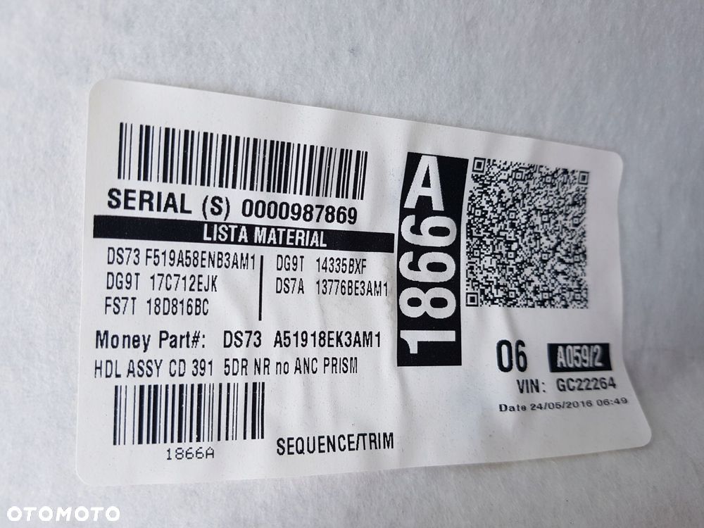 FORD MONDEO MK5 14r- HB PODSUFITKA - 7