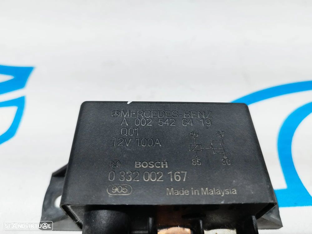 RELÉ SOBRECARGA BATERIA CAIXA DISTRIBUIÇÃO FUSÍVEIS MERCEDES CLASS CLASSE E W211 280CDI 0332 002 167 - 2