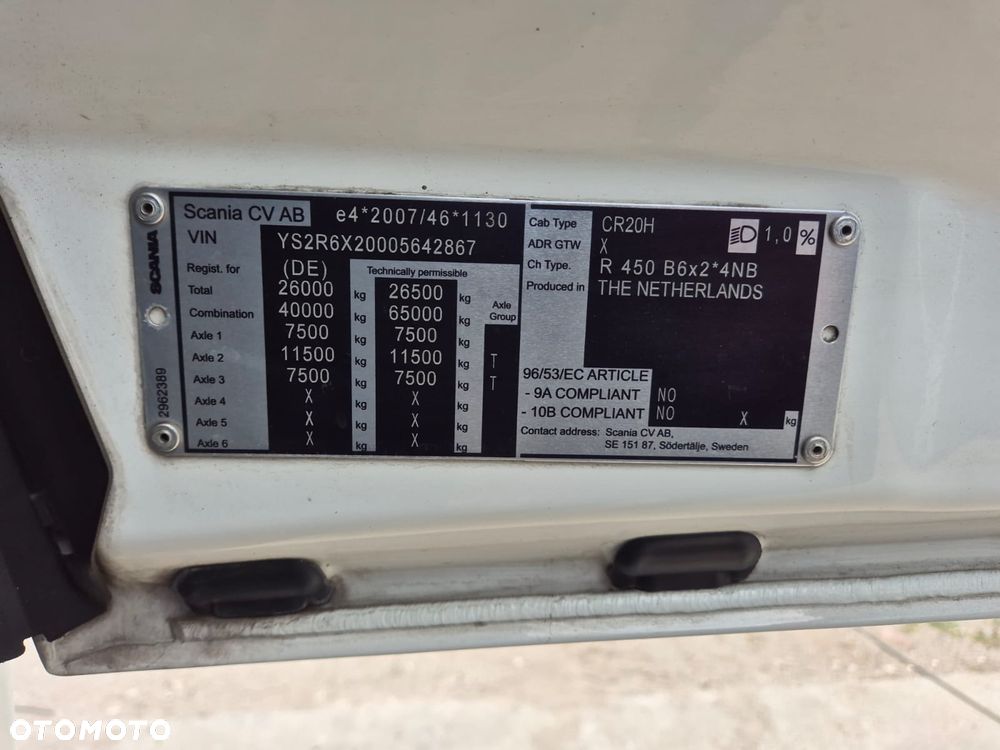 Scania R 450 BDF E6 oś skrętna - 20