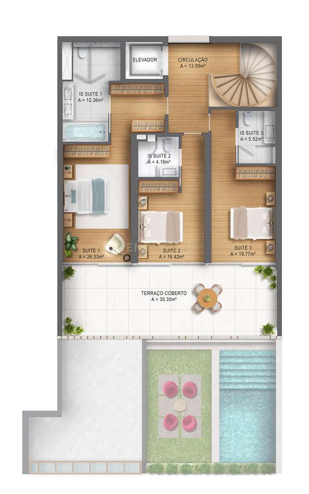 The Principado Cascais - T3 Duplex - Luxo e Exclusividade na Prestigia - Grande imagem: 3/9