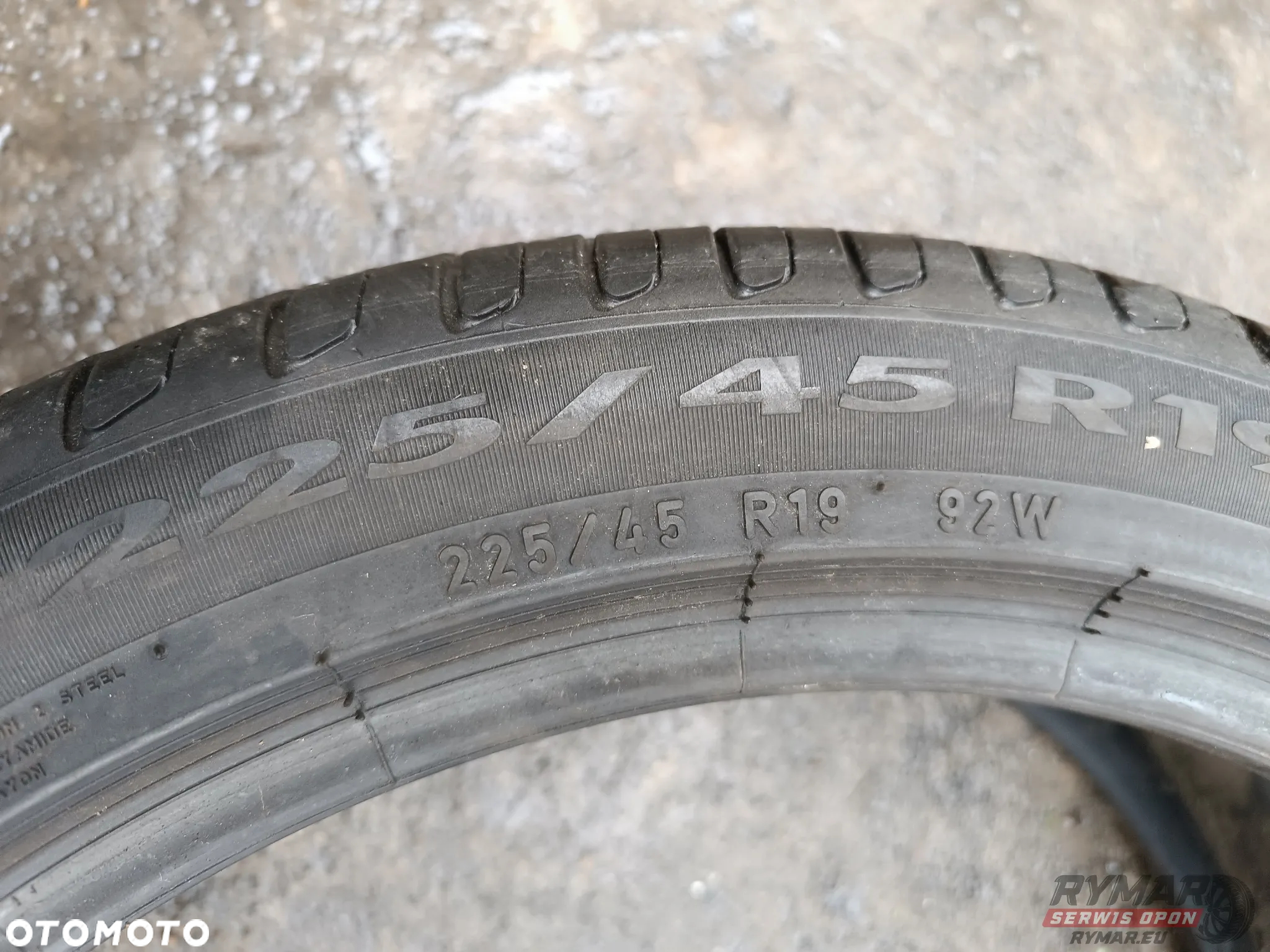 ŚLĄSK 4 X LATO 225/45R19 PIRELLI CINTURATO 92W KOMPLET - 8
