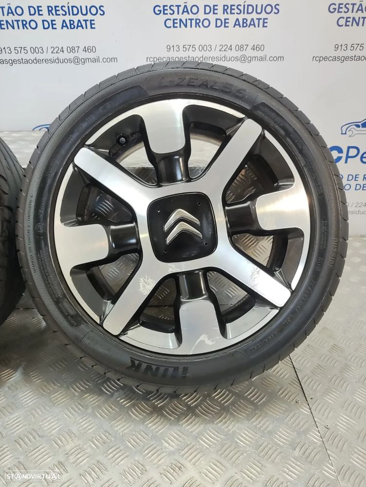 Conjunto jantes 17 originais Citroen C4 Cactus 6,5J ET19 4x108 - 6
