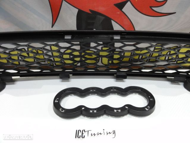 Grelha frontal em plástico Audi A4 8e, B6 01-04 RS4 LOOK em preto mate - 15