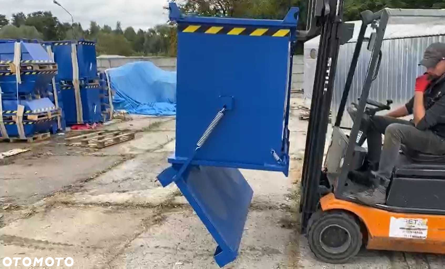 Wielofunkcyjny Solidny Pojemnik Z otwieranym Dnem PMDB 1300L KONTENER - 5