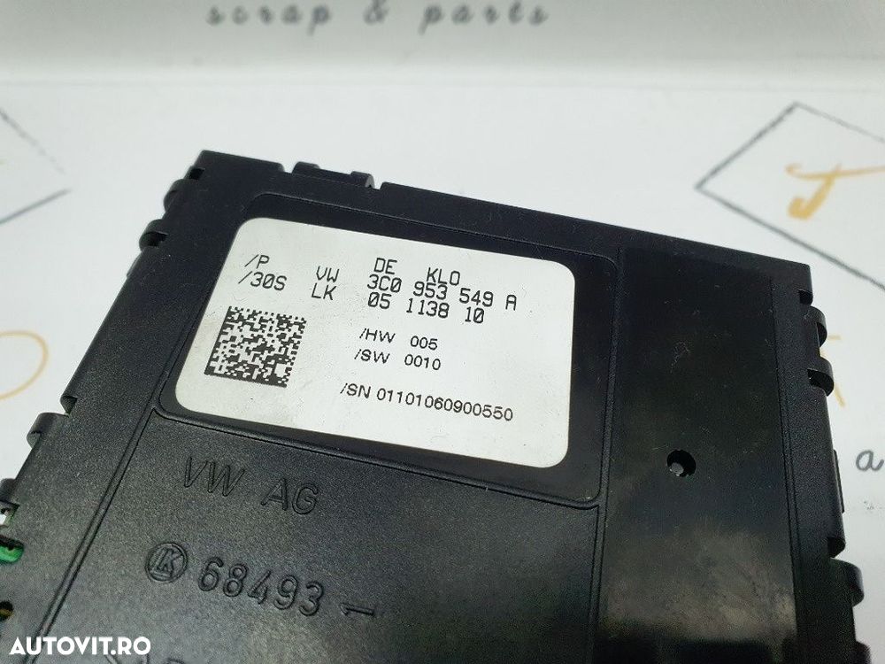 Spirala/bobina airbag (inel SRS) VOLKSWAGEN PASSAT Variant 3C5 2005 - 20112.0 TDI BMR, CBBB 3C0953549A - 3