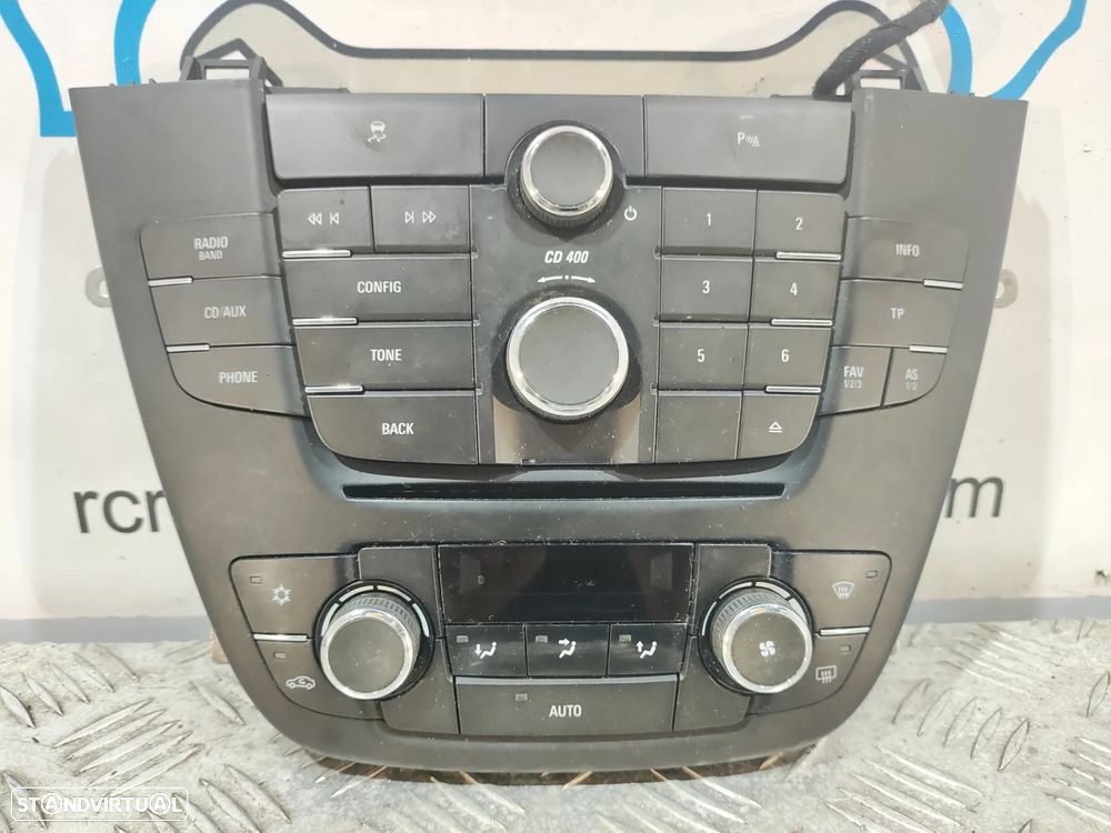 DISPLAY SOFAGEM CHAUFFAGE AR CONDICIONADO AC CLIMATRONIC PAINEL CONTROLO RADIO AUTORADIO OPEL INSIGNIA A G09 GM13321292 GM13273095 - 3