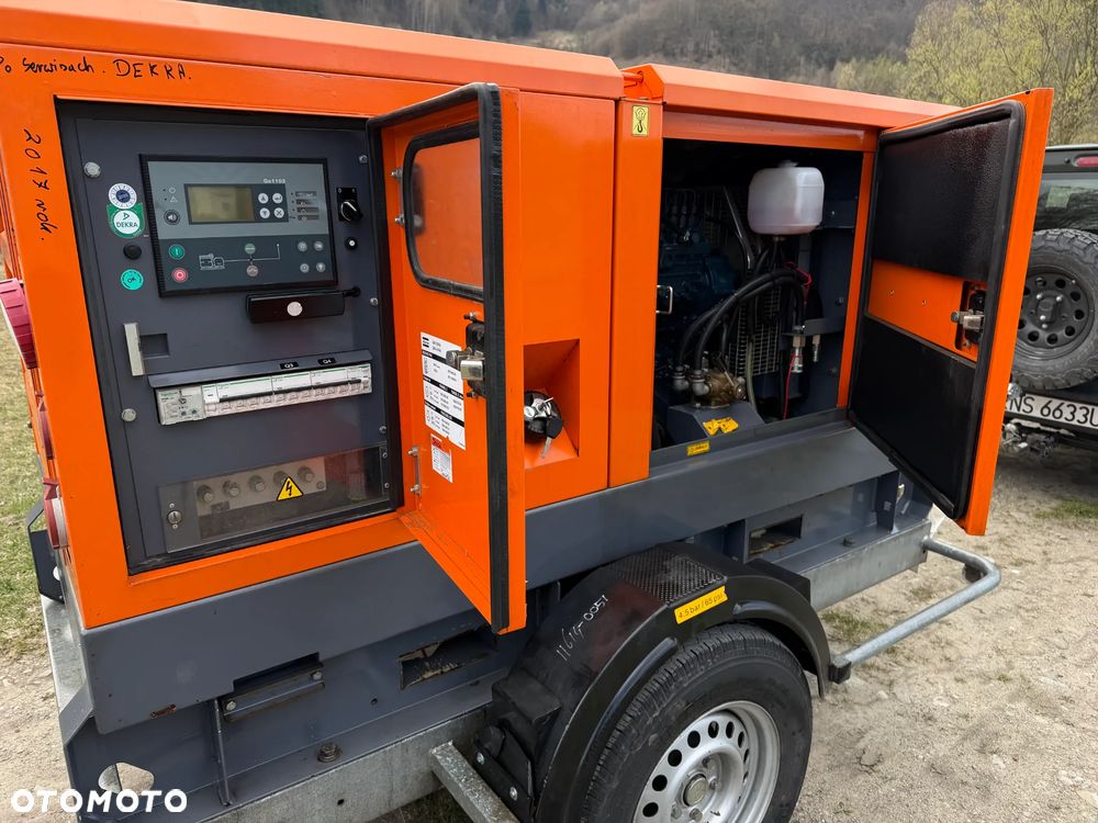 Atlas Copco QAS 40 KW Agregat prądotwórczy Przyczepa do rejestracji. inwerterowy wyciszony! 2018r. 5500mtg. JAK NOWY z Norwegii. Mocny silnik Turbo Kubota 4 cylindry 100km! Dekra aktualna. Opony zero zużycia. Zadbany Agregat. Odpala na Dotyk. Bogata Wersja! Prądnica Najlepsza PARTNER LEROY SOMER. - 7