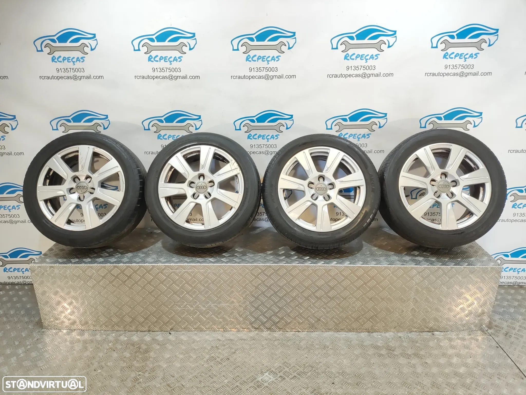 Jantes 17" Audi - A6 C6 | S6 | A3 | A4 | B8 | A8 | TT - ORIGINAIS - 7,5J | ET45 | 5x112 - 17 Polegadas | 4F0601025CB | 4F0 601 025 CB | 4F0601025 | Pneus | 225 50 17 | Jante | - 2