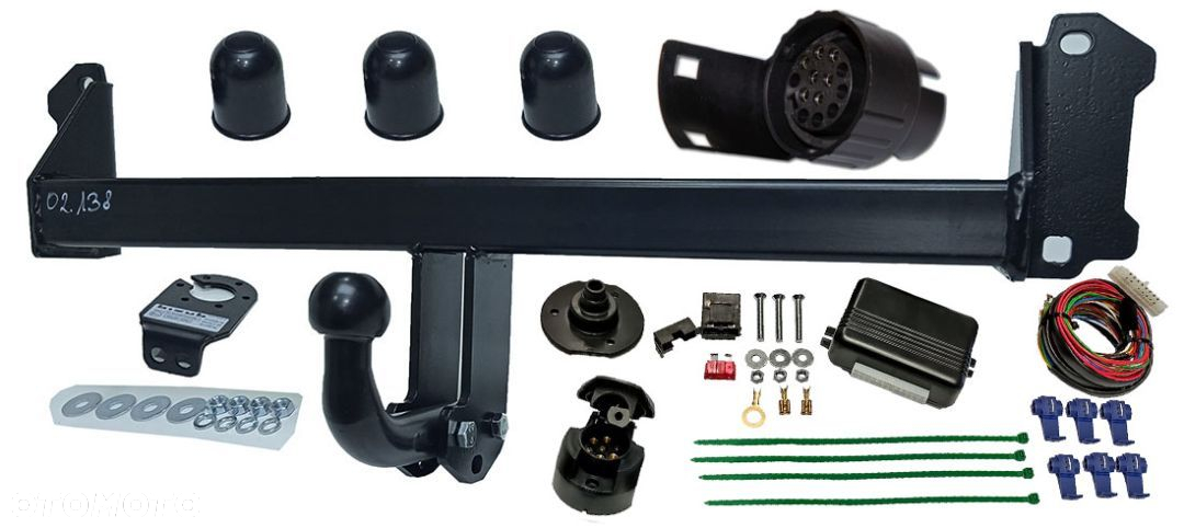 BMW X3 2010-2017  F25 X4 F26 2014-2018 HAK HOLOWNICZY + MODUŁ + WIĄZKA 7P + ADAPTER 7PIN/13P - 6