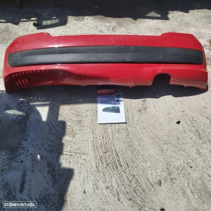 Para choques tras Peugeot 207 vermelho - 1