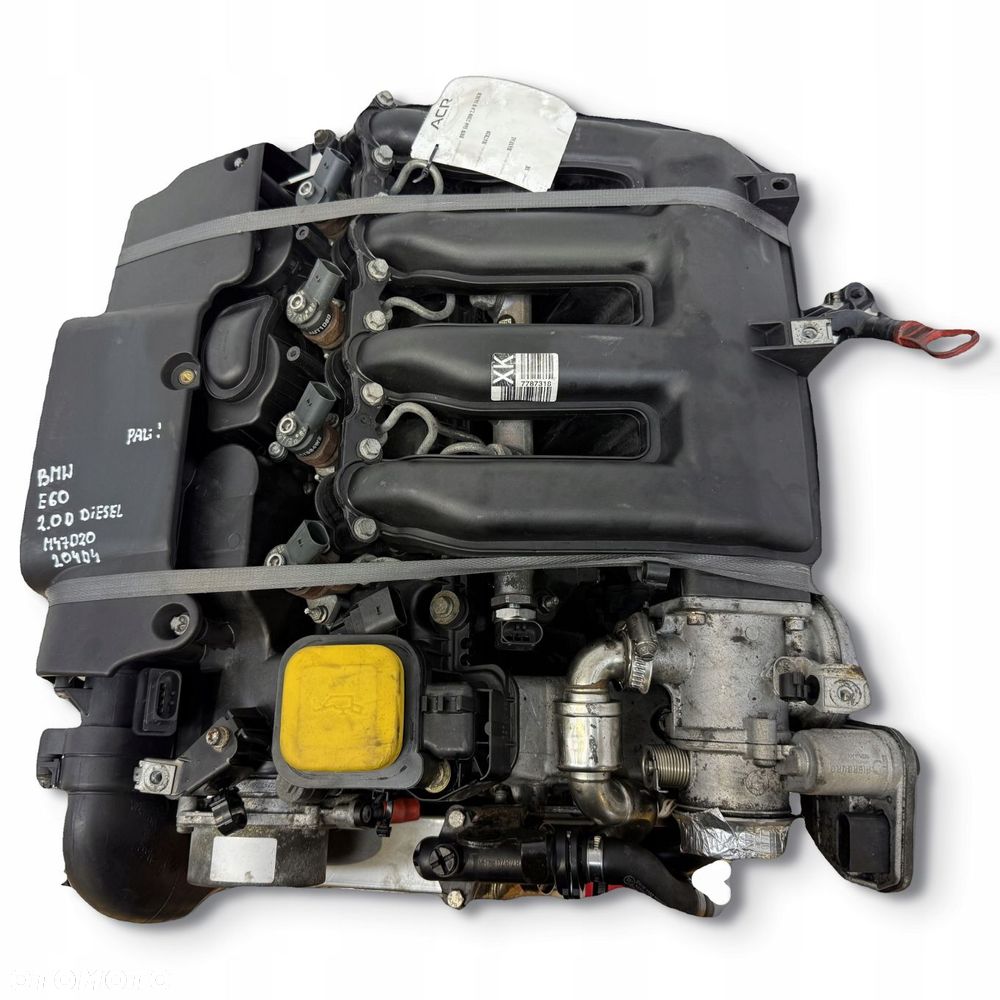 SILNIK BMW E60 E61 520 2.0 D DIESEL 150KM diesel kompletny M47D20 204D4 - 4