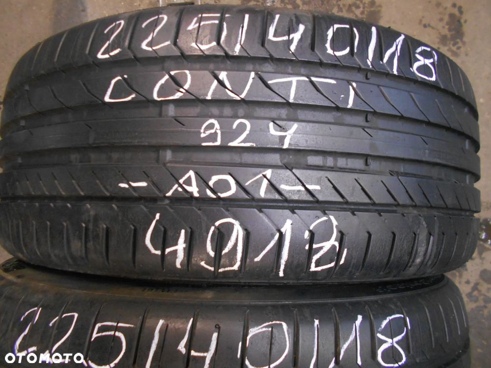 OPONY 225/40R18 CONTINENTAL CONTI SPORT CONTACT 5 AO1 DOT 4918 7.8MM - 2