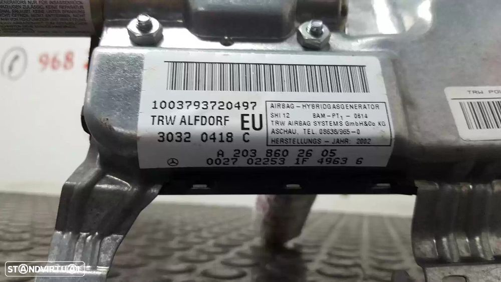 AIRBAG LATERAL FRONTAL DIREITO MERCEDES-BENZ CLASSE C 2004 -A2038602605 - 3