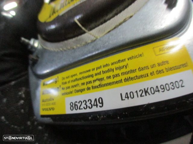 Kit Airbags 39889251 8623351 8623349 30773786 6061062L0D 6061062R0D 30737138 VOLVO C30 FASE 1 2009 2.4D 180CV 3P CINZA PRETO - 8