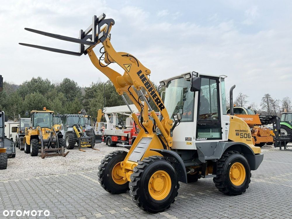 Liebherr L 506 STEREO Szybkozłącze / Łyżka Krokodyl + Widły Waga 6300kg - 2