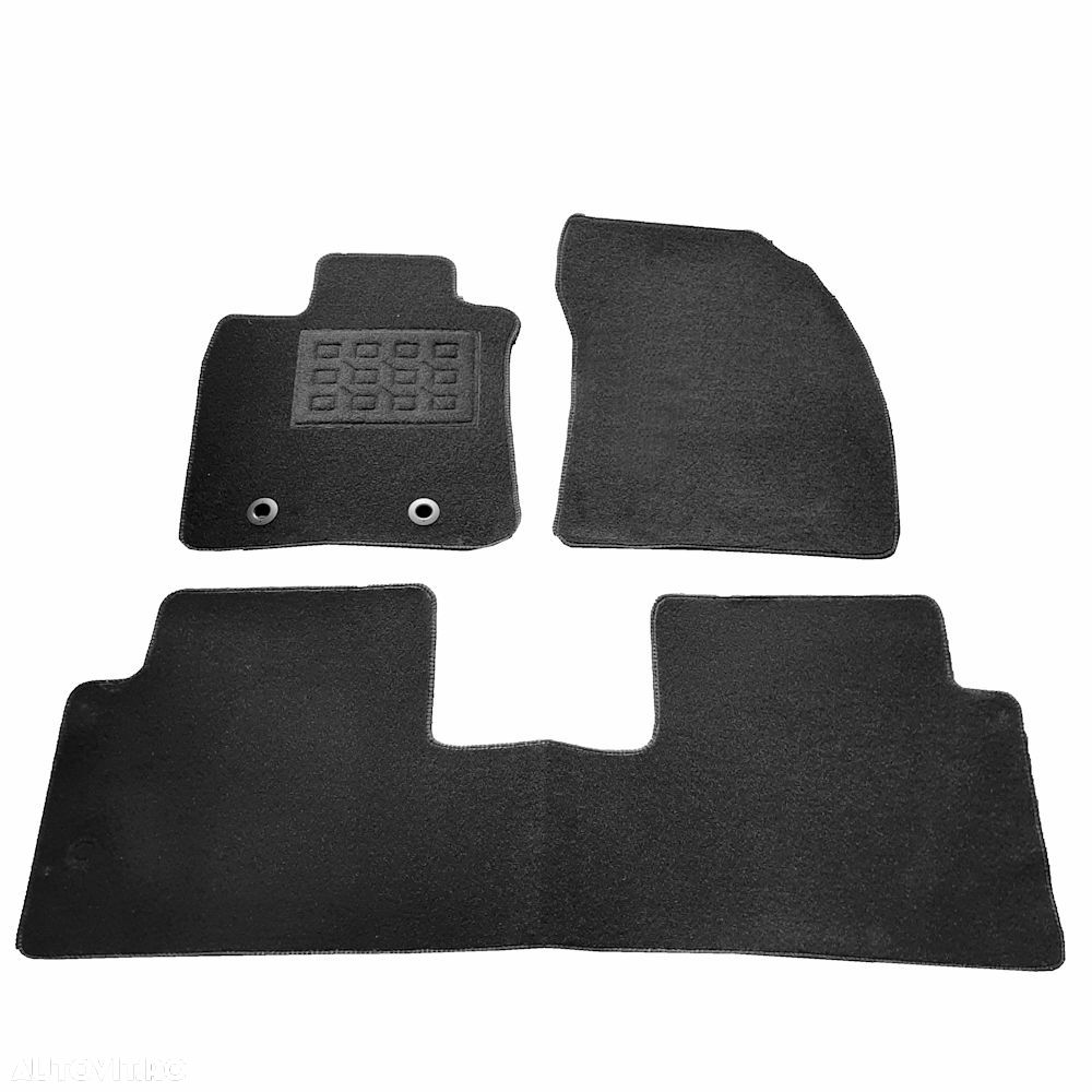 Covorase mocheta Toyota Avensis 3 Sedan (Facelift) 2015-2019, Negre, set de 4 Buc. - 1