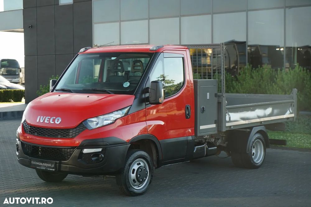Iveco DAILY 35-130 / BASCULATOR SPATE / DUBLU / MANUAL / PIELE / EURO 6 - 14