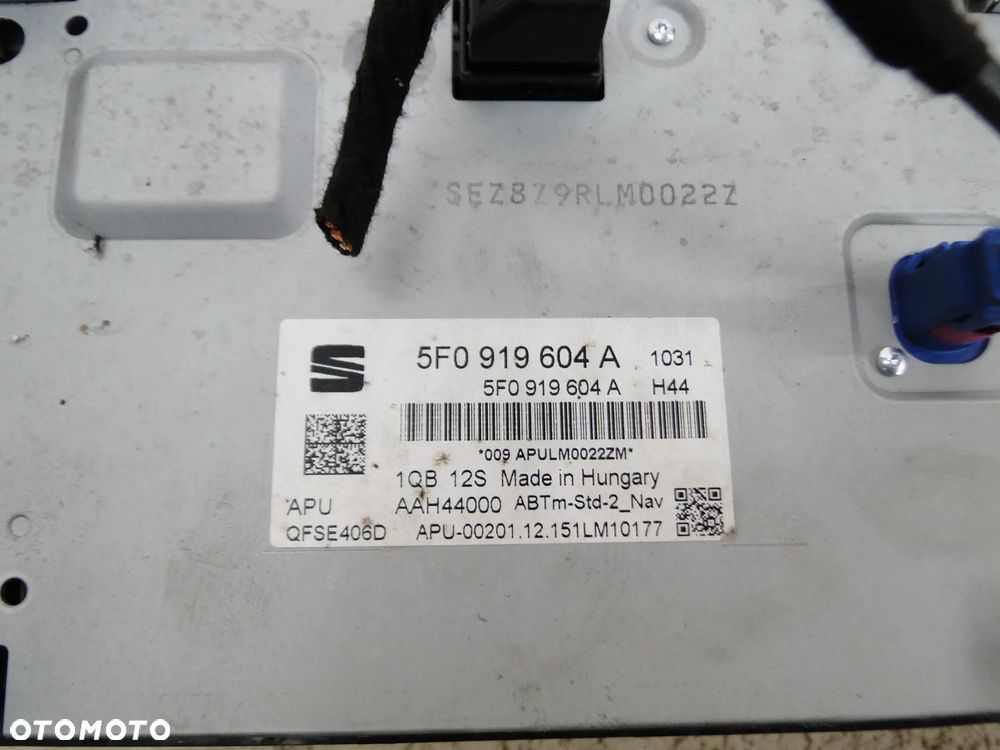 SEAT LEON III 3 5F MONITOR EKRAN WYŚWIETLACZ RADIA NAWIGACJI ZEGAREK EUROPA - 7