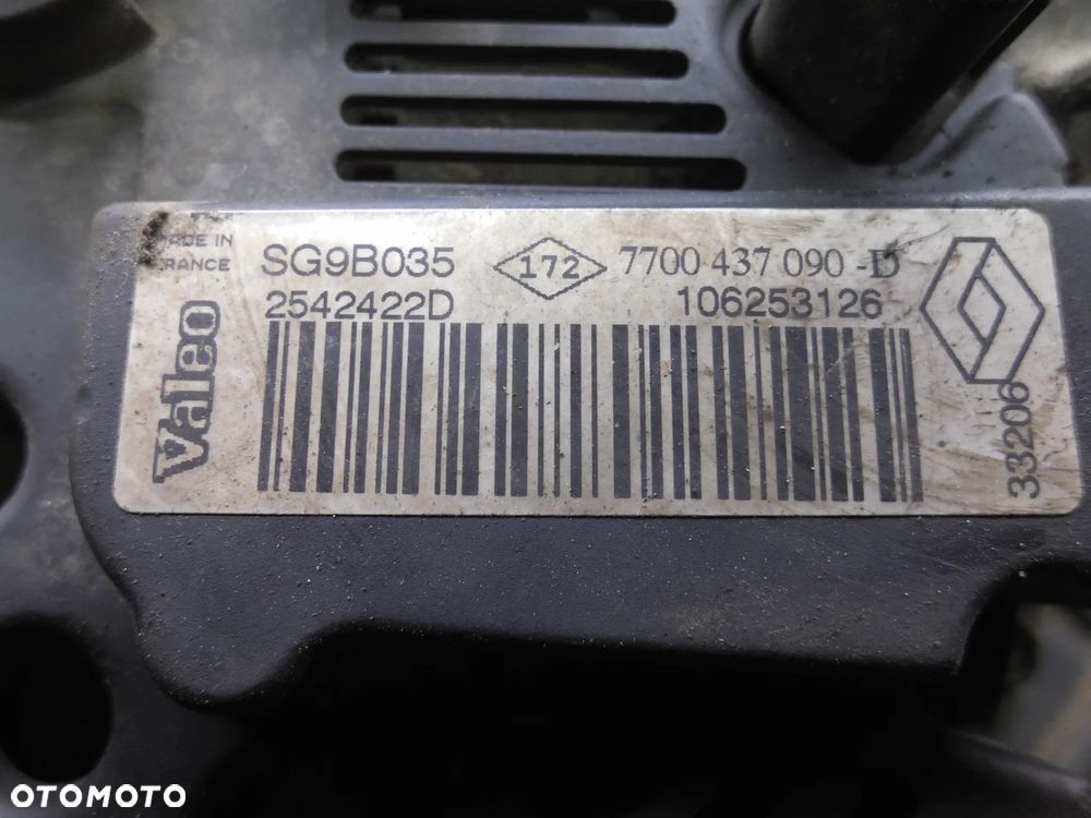 ALTERNATOR RENAULT CLIO II 7700437090 1.4 16V POSIADAM 2 SZT - 8