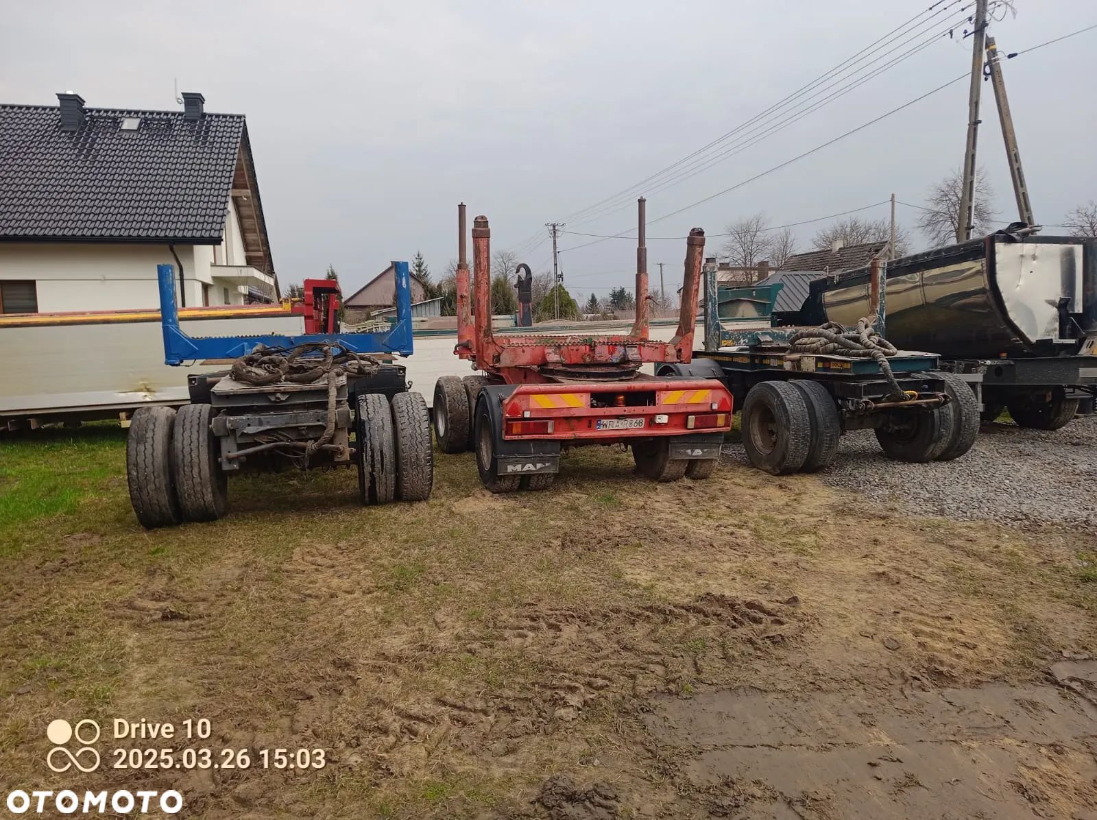 Przyczepa do drewna dłużycy lasu Doll Hutner Glogger - 1