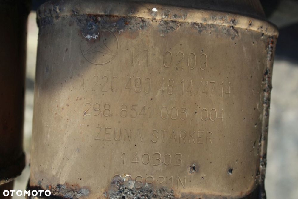 Układ wydechowy kompletny katalizatory tłumik Mercedes SL R230 SL500 - 13