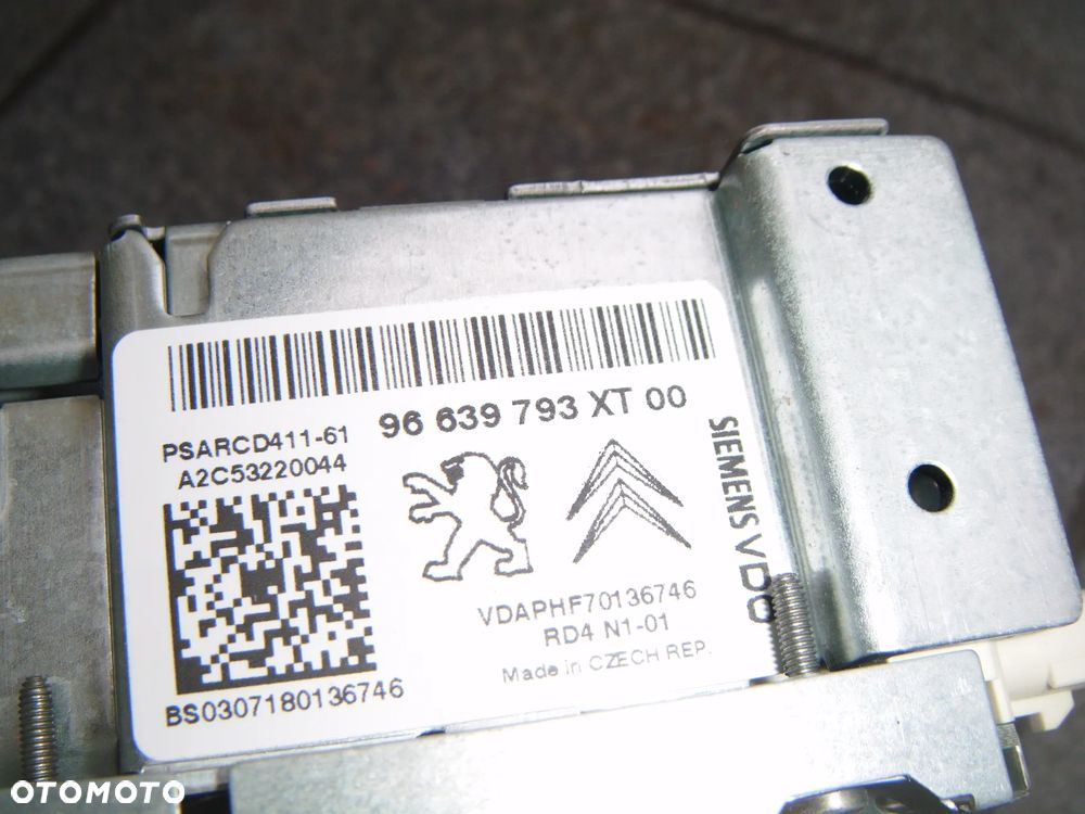peugeot 207 08r radio cd fabryczne  96639793XT - 2