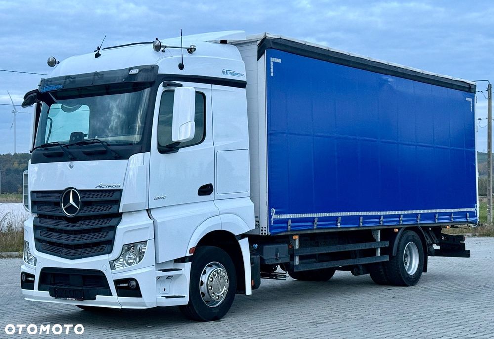 Mercedes-Benz ACTROS 1840 / FIRANKA / WINDA / 18 EUROPALET / ŁADOWNOŚĆ 8 620 KG / AUTOMAT / DUŻA KABINA / SPROWADZONY / DUŻY SILNIK 10677cm3 - 1
