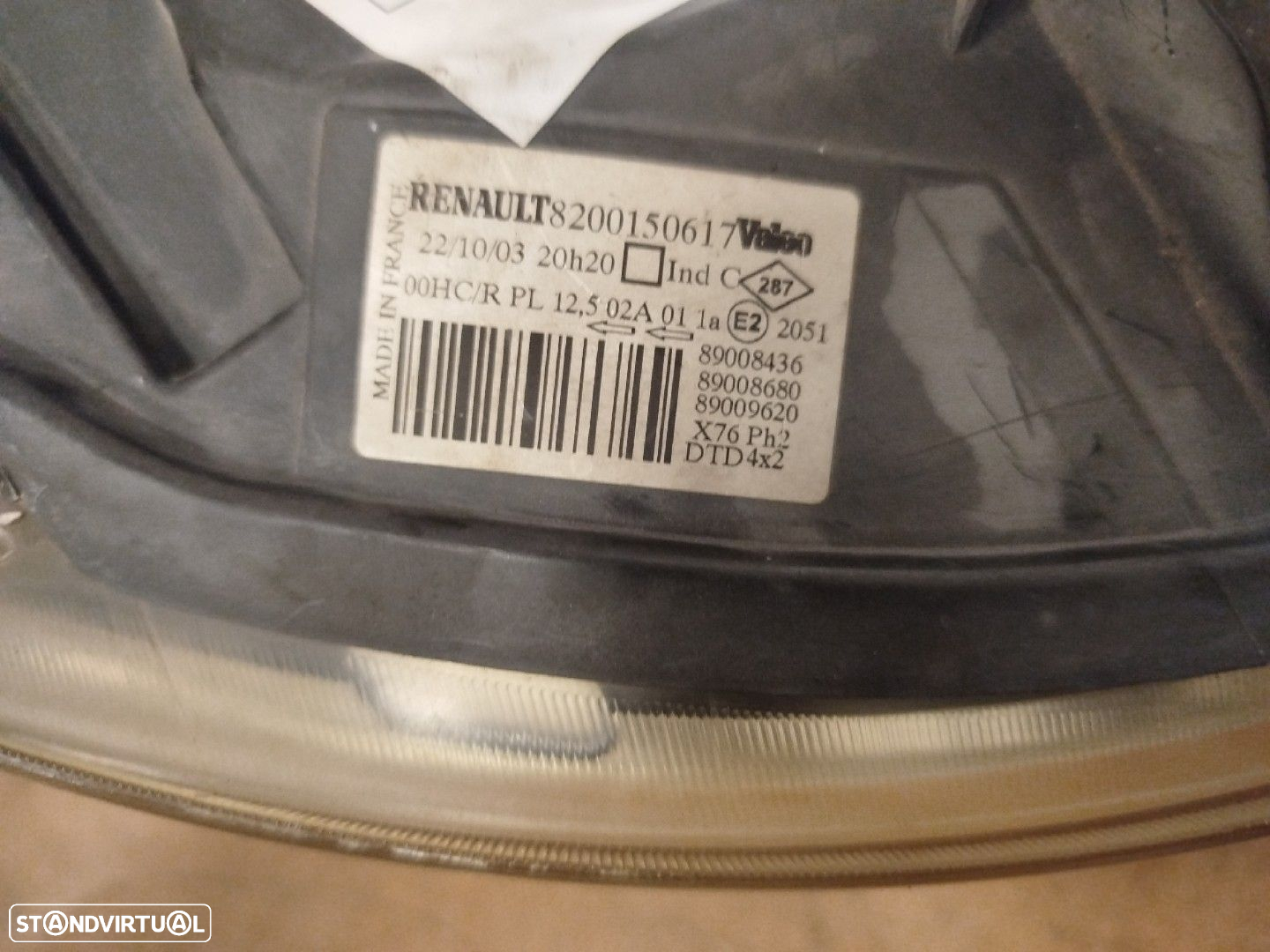 Farol/ Otica Dianteiro Dto Renault Kangoo Express (Fc0/1_) - 3