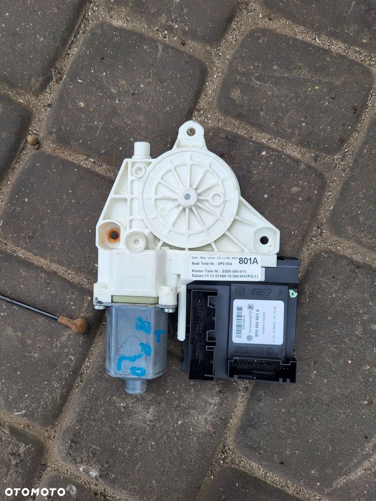 Silnik mechanizm szyby audi a3 8p 06r 3drzwiowy lewy