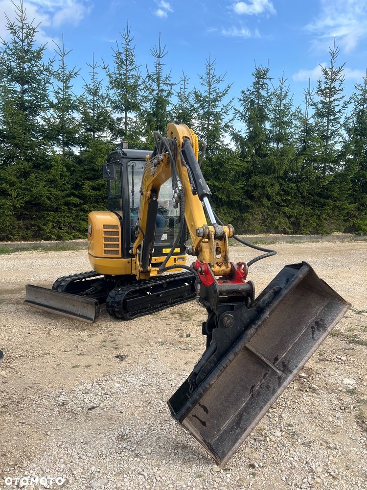 Caterpillar MINIKOPARKA CAT 302,7 gąsienicowa 2x łyżka Grabie WIERTNICA widły 303,5 Catepillar 305 koparka 3 5 tony sprowadzona 1 właściciel po serwisie BOBCAT SANNY YANMAR JCB KUBOTA mini koparka - 16