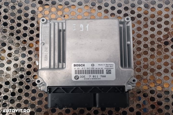 Calculator motor ECU 0281015043 7811700 BMW Seria 3 E91  [din 2004 pana  2010] seria Touring wagon - 1