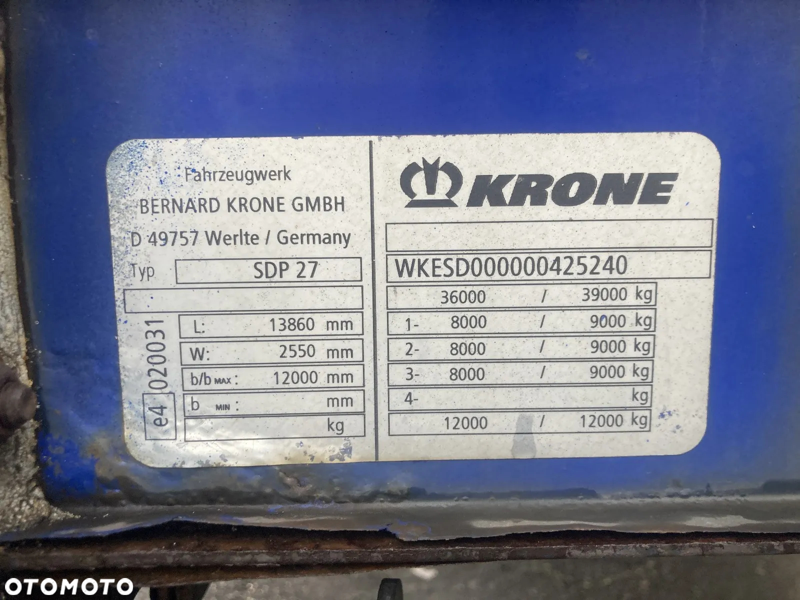 Krone SDP 27 43.0t eLB4-CS/13.6 Profi - 6