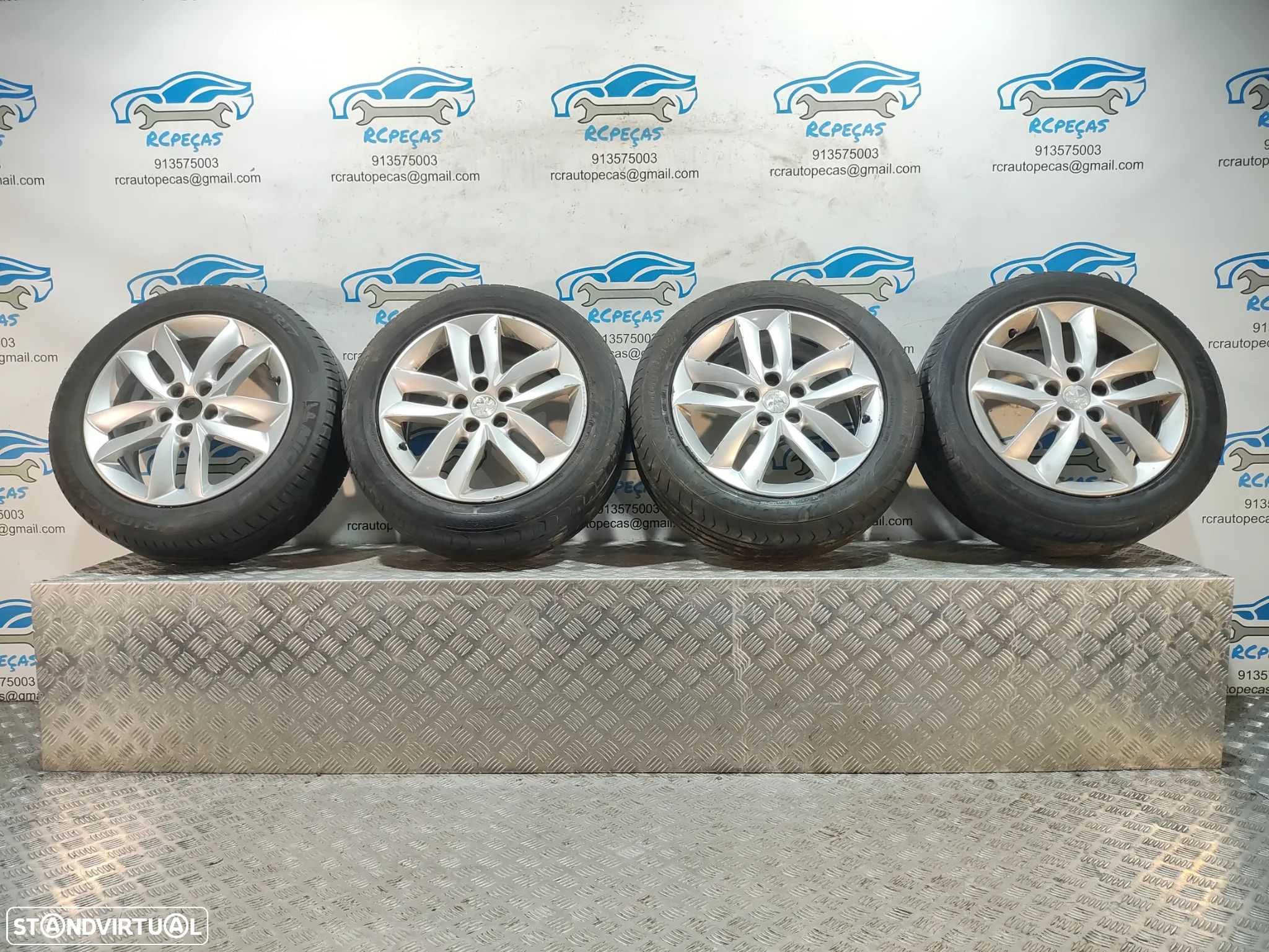 Conjunto Jantes 17 Originais Peugeot 508 1 Mk1 7J ET46 5x108 - 1