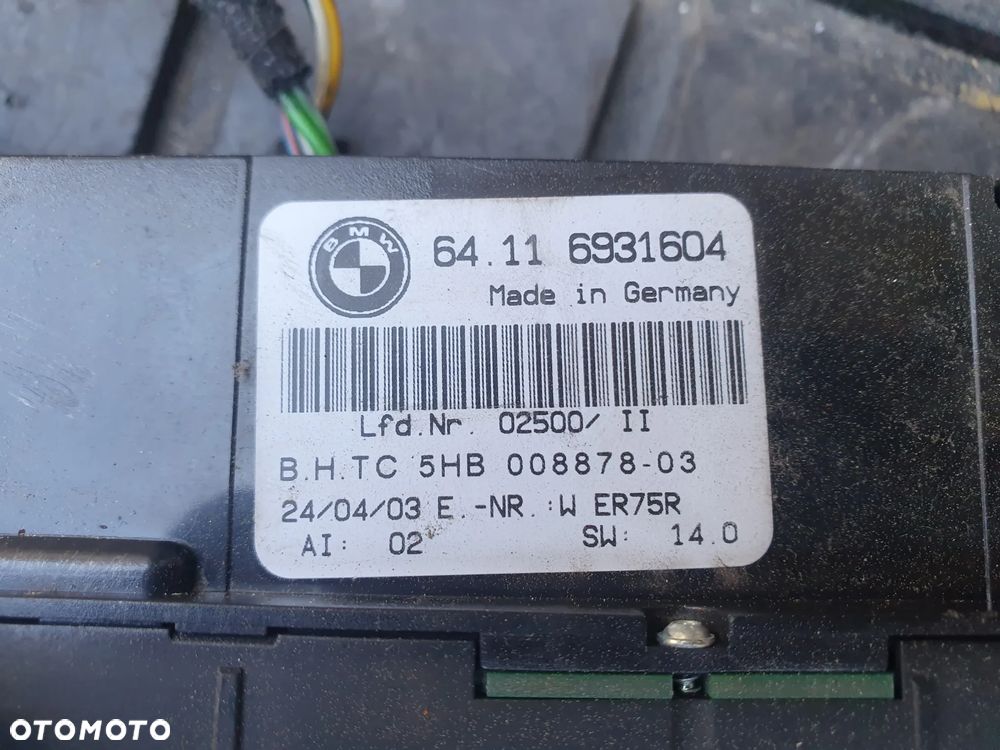 PANEL NAWIEWU KLIMATYZACJI BMW E46 6931604 EUROPA   POSIADAM 2 SZT - 8