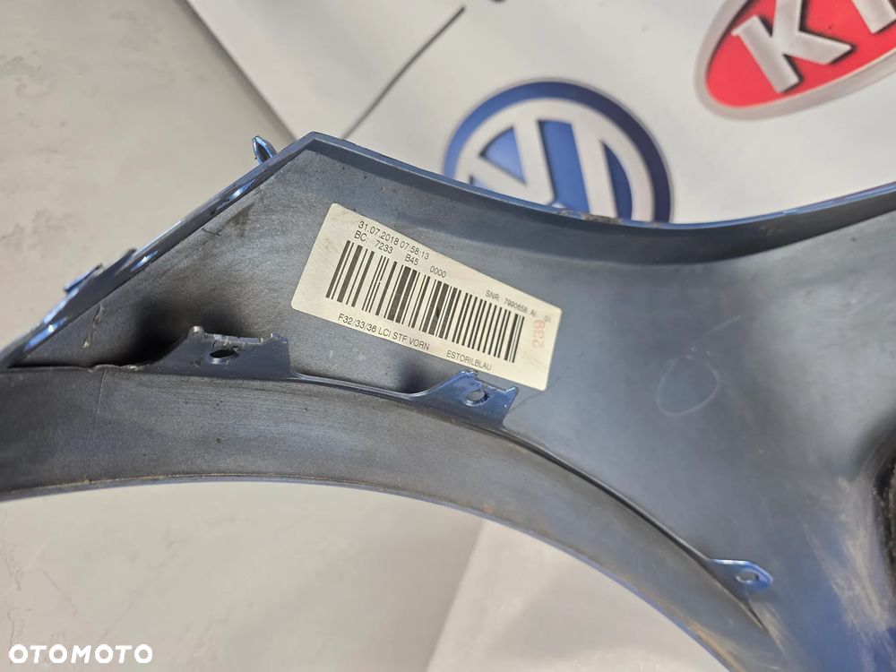 BMW 4 F32 / F33 / F36 LIFT LUXURY SPORT ZDERZAK PRZEDNI PRZÓD NA 4xPDC KOLOR ESTORILBLAU NIEBIESKI METALIK NR 51117294651 / 7294651 NR AUKCJI NZ2079 - 33