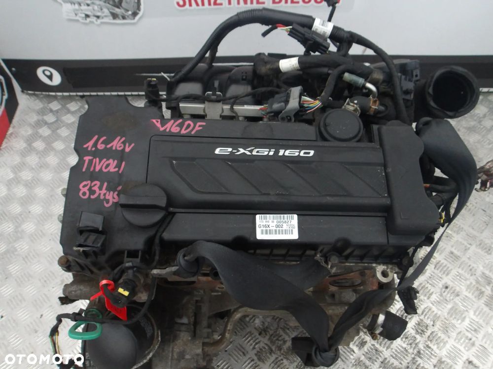SILNIK KOMPLETNY SSANGYONG TIVOLI 1.6 EXGI 16r. G16DF 83 TYS - 2