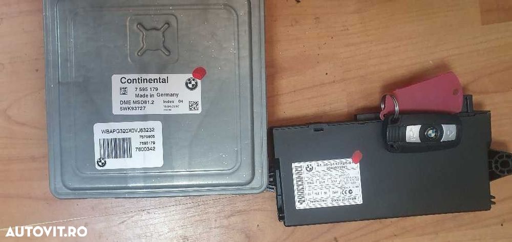Kit pornire ECU CAS si CHEIE BMW seria 3 benzina N43 - 1
