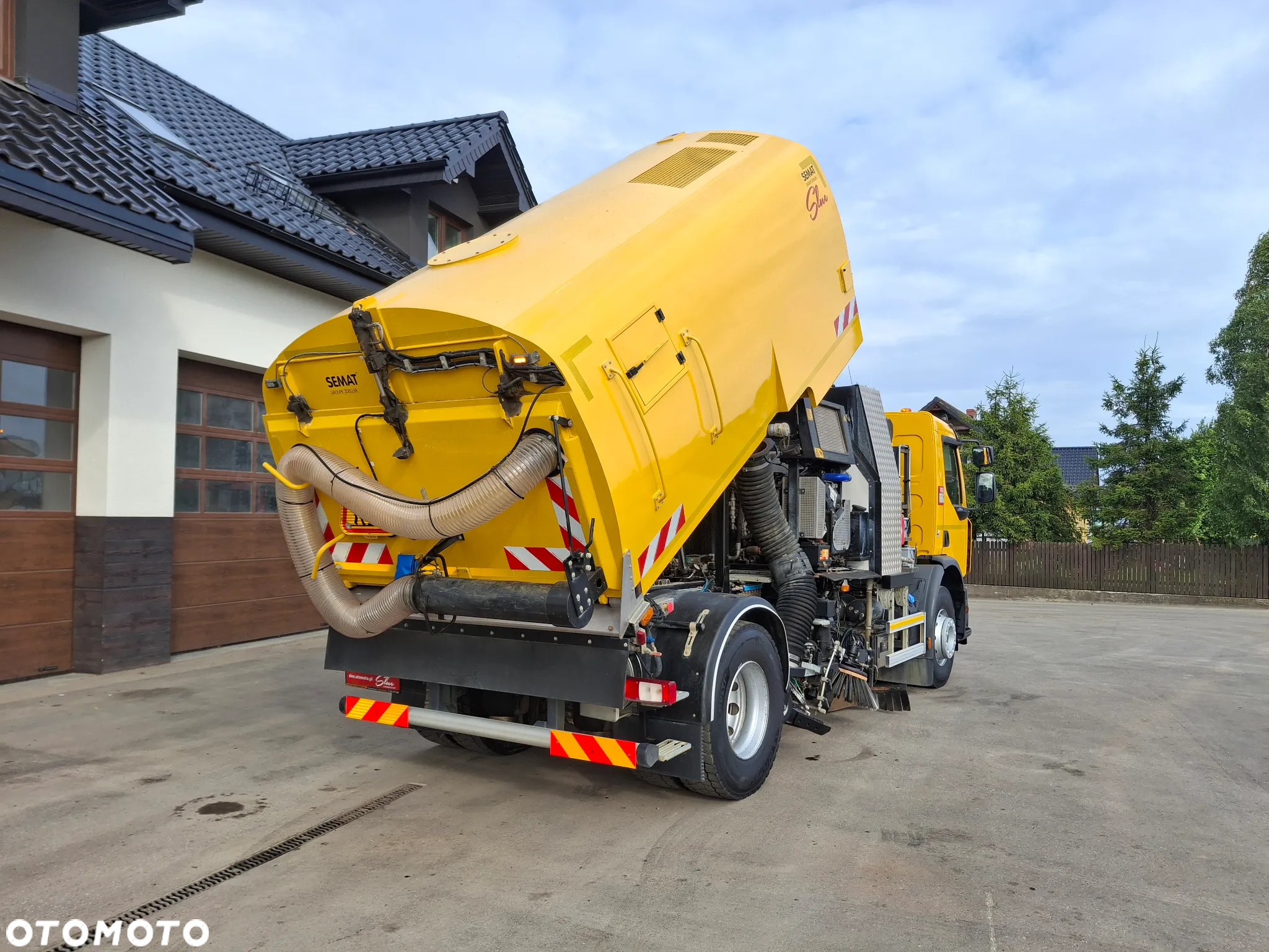 Renault C280 Zamiatarka SEMAT Zoeller FAUN Karcher 2 Silniki Rura Do Liści Listwy Ciśnieniowe Lanca 2 Zbiorniki Wody Szczotki L/R 2018r Euro 6 - 8